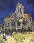 Vincent Van Gogh Church at Auvers painting